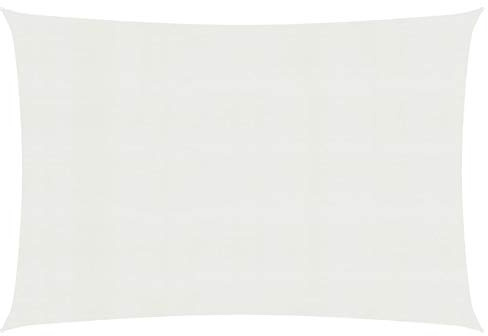 Festnight Toldo Vela de Sombra Rectangular 2,5x5 m HDPE Transpirable protección UV para Patio, Exteriores, Jardín, Color Blanco