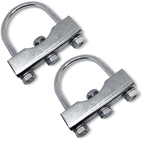 Grilindo 2 U-Bügel Stützradhalter Klemmhalter Schelle Stützrad Anhänger Halter 60-70mm