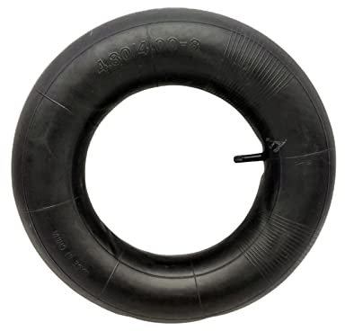 HMH-Shop Ersatzreifen Innen Schlauch Mantel 3.00-4 Autoventil 4.00-8 gewinkelt gerade Ersatzrad Felge Set Schubkarre Sackkarre Transportkarre Decke Reifen Bollerwagen (Innen Schlauch, 4.00-8)