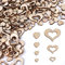 Holzherzen Deko - Vaktop 400 Stück Klein Holzherzen, Mini Wooden Hearts, Holzscheiben Herz Streudeko Hochzeit - für Hochzeitsdeko Tisch DIY Handwerk Verzierungen Geburtstag Dekoration (6-30mm)