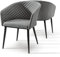 Destiny Gartensessel Modena, Aluminium, Bespannung aus Olefin, grau