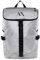 Armani Exchange Herren Large Nylon Top Zip Backpack Rucksack, Silberfarben