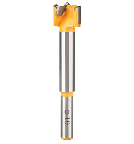 Foret Bois 19mm, Mèche Forstner Fraise Bois foret bois Carbure Foret à Ailettes Plates Foret à Bois Multi-Dents, pour Perceuse Trous De Travail Bois Perceuse Accessoires