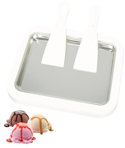 Instant Ice Cream Maker Ideal for Making Soft Serve Ice Cream Slushies Frozen Yogurt Sorbet Gelato Rolled Ice Cream (white)