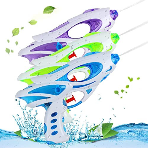 DERAYEE 3pcs Pistolets à Eau,Pistolet à Eau Adulte Enfant -Extérieur Plage Jardin Jouet Piscine Fête d'été