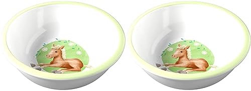 HABA 305699 - Schüssel Pferde, Geschirr für Kinder, 1 Stück (Packung mit 2)