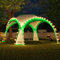 XXL LED Event Pavillon 4,5 x 4,5m DomeShelter Garten Pavillion inkl. Solarmodul Pavilion Designer Gartenzelt Camping Pavilon Partyzelt mit Beleuchtung (450cm - türkis)