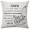 Aconesong Papa Geschenke von Tochter Sohn Kissenbezug für Papa Vater Mann Geburtstagsgeschenke Vatertag Weihnachtsidee Geschenke Kissen Abdeckung Decor Keepsake (Papa)