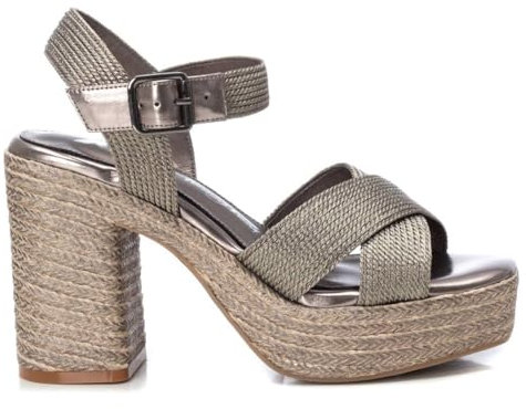 XTI - Sandalia Mujer Plomo - Calzado Cómodo y Versátil - Moda casual - Modelo 14274102 (Talla 36)
