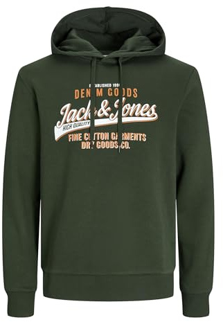 Jack & Jones Male Kapuzenpullover Plus Size Logo Kapuzenpullover