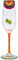 Maturi Hand Painted Patterned Champagne Flute, 220ml, Gift Boxed