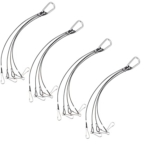 Kisangel 4 Stück Hochleistungs-Kleiderbügel Outdoor-Pflanze LED Schwerlast-Kleiderständer Pflanzenaufhänger hydroponisches Aufhängeset Pflanze wächst leichtes hängendes Seil Lampen Schlinge