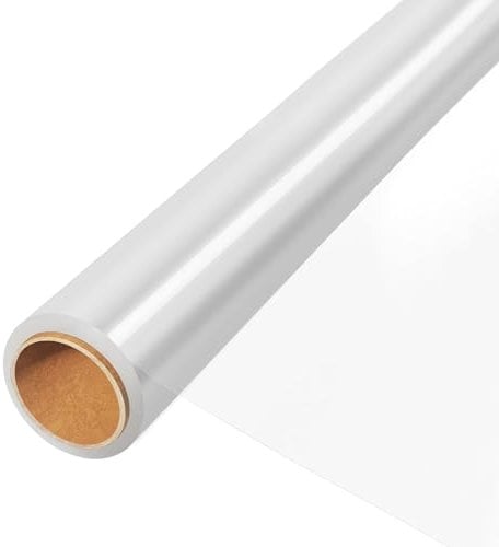 45CM x 15M Klare Cellophan Rolle - 3 Mil Dicke Zellophan Transparent, Klare Cellophan-Taschen, Klares Verpackungspapier für Blumen Geschenkkörbe Wrap