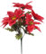Dzaayediiy Künstlicher Weihnachtsstern, 40 cm, 2 Stück, Seiden-Weihnachtsstern, künstliche Weihnachtsblumen, roter Weihnachtsstern, Blumenstrauß, Weihnachtsstern, Arrangement für Vase, Zuhause,