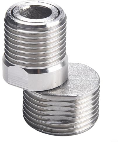 2 viti eccentriche per rubinetto regolabile a per 360 gradi, con piede curvo, adattatore da parete per cucine, bagni, ripostigli (stile corto)