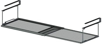 UMavlesFrd Unterregal Hängekorb aus Metall mit Verstellbarer 38-70cm, Organizer in Küchenschränken Vorratskammer, Schuhschränken und Kleiderschränken (Schwarz)