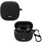 KZIOACSH Silicone Case for Xiaomi Redmi Buds 6 Lite, Ultra Slim Anti-Scratch Anti-Lost Protective Earbuds Case Lightweight Washable Sumdge-Proof Earphone Skin Cover with Carabiner, Black