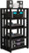 HiFi-Rack Shelf Rack Plattenspieler Regal 5-stufige Verstärker-Rack Lautsprecher-Rack Mit Verstellbaren Ablagen Multimedia-Rack Printer Shelf Storage Rack Zuhause Büro Audio-Video Theater(Style 1)