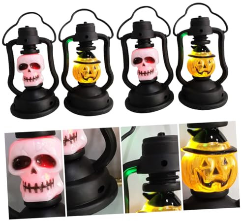 Artibetter 4piezas Linterna Led De y Para Halloween Decoración y Interiores y Exteriores