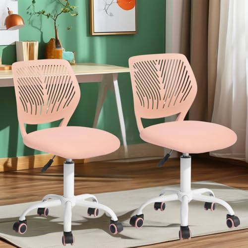 FurnitureR 2X Höhenverstellbarer Drehstuhl - Ergonomischer Schreibtischstuhl für Kinder/Jugendliche, Drehbarer Bürostuhl mit Rollen für Homeoffice & Kinderzimmer