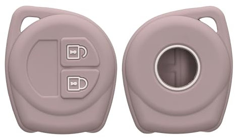 kwmobile Autoschlüssel Silikon Hülle kompatibel mit Suzuki 2-Tasten Autoschlüssel Keyless Go - Schlüsselhülle in Purple Cloud
