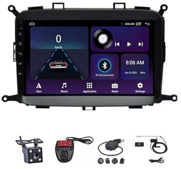 Per K-IA Carens 2017 2016 2015 2014 2013 2012 Schermo da 9 pollici 2 Din Autoradio Radio Android 12 Navigazione per auto Ricevitore audio per auto in-dash Supporto CarPlay Android Auto/Radio FM AM/Co