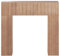 Beliani Marco para Chimenea de imitación MDF decoración Sala de Estar Madera Clara Bunbury