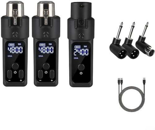 2.4GHz Microfono Sistema Wireless XLR Trasmettitore Ricevitore Per Condensatore Dinamico (2 per Condensatore)