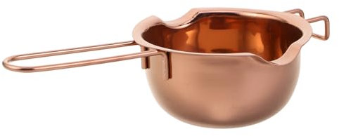 BIUDECO Stylish Stainless Steel Melting Bowl 400ml for Cheese Butter Baking Candy Making Perfect Home Gadget