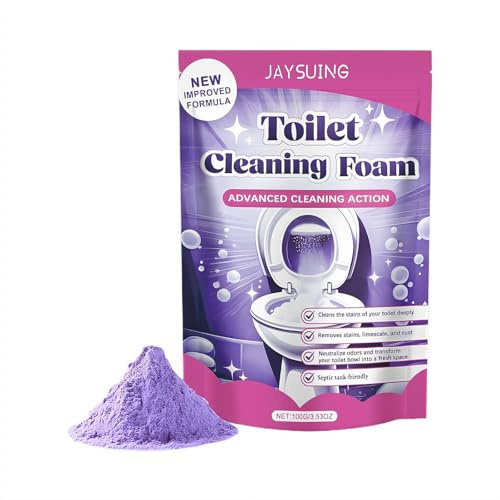 LZYWOD Schaum WC Reiniger - Kalkentferner, Touch Free Schäumender Toilettenreiniger Kalklöser Pulver für prickelnde saubere Toiletten, Reinigungspulver für tägliche Frische