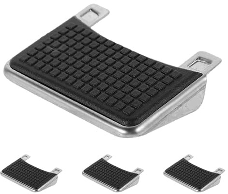 HORIALENCE Plastic Foot Pedal Replacement Set, 4 Pcs for 3L-5L Trash Bins | Black Waste Bin Spare Part, Hands Free Step Operation, Simple Fit for Kitchen Pedal Bins and Home Use