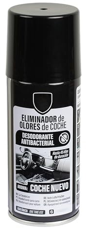 Eliminador de Olores para Coche 150ml – Desodorante Antibacterial de Descarga Única, Elimina Humedad y Olores – Ambientador Rápido para Climatizador y Habitáculo - Coche nuevo, 1 Unidad