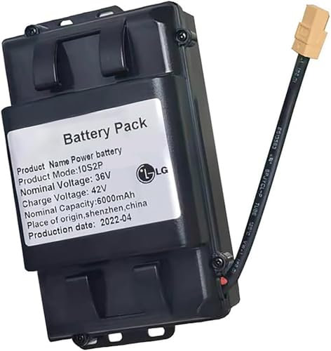 Electric Scooter Battery 36V 4400MAH, Electric Bicycle Battery 36V 4400MAH Battery with XT60 Connector for 100W ~158W or less Hoverboard Skateboards Balance Motor 36V 4AH