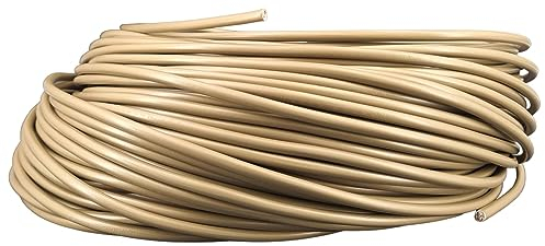 Zuleitung H03VV-F 2 x 0,75qmm Gold 3/5/10 Meter PVC isolierte Leitung Goldkabel Leuchtenkabel Lampenkabel Kabel Anschlusskabel - 3 Meter