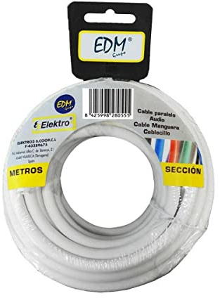 EDP Schlauchwagen, flach, 2 x 1,5 m, 20 m, Weiß