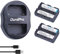 DuraPro 2Pcs NP-FM500H Rechargeable Li-ION Battery + USB Dual Charger for Sony Alpha SLT-A57,A58,A65,A65V,A77,A77V,A99,CLM-V55,DSLR-A100,A200,A300,A350,A450,A500 Cameras
