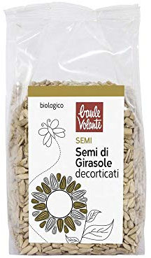 Baule Volante Semi di Girasole Bio - Semi di Girasole Sgusciati - Ricchi di Proteine e Fibre - Perfetti per una dieta vegetariana o vegana - 400g