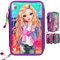 Depesche 10628 Federtasche 3 Fach, TOPModel Friends Regenbogen, lila, ca. 20 x 13 x 7 cm, bunt