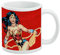 Taza blanca con diseño de Wonder Woman
