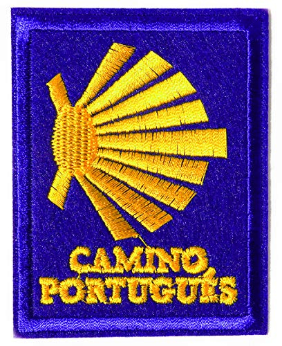 Jakobsweg Aufnäher Patch Aufbügler Jakobsmuschel von Camino Cats