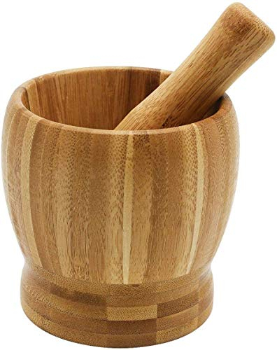 Mortier et Pilon en Bambou (12 cm diamètre)