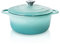 Trustmade 4.5 QT Enameled Cast Iron Covered Dutch Oven, Non-Stick Round Enamel Dutch Oven with Dual Handle, Aqua