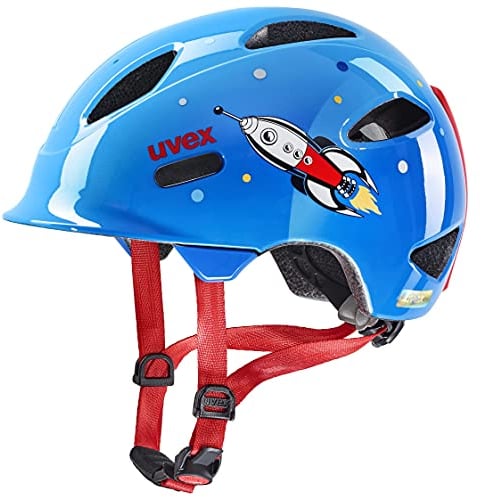 uvex OYO Style - Leichter Fahrradhelm für Kinder - individuelle Größenanpassung - Blue Rocket - 45-50 cm
