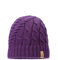 mh michael heinen Damen Strickmütze, Beanie, Fleece Fütterung, wasserabweisend, dehnbar lila OS