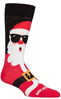 SockShop Lazy Panda Men's and Ladies' Bamboo Christmas Socks Pack of 1 Ho Ho Yo Santa 4-8