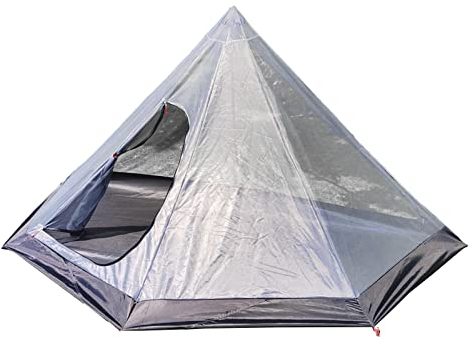 Colcolo Ultraleichtes Pyramidenzelt Anti-Insekten-Mesh-Zelt Shelter Camping Tipi Innenzelt für die Jagd Trekking