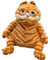 Fat Orange Cat Plush Fat Kitten Stuffed Animals Toy Lifelike Yellow Cat Kitty Toy Children Xmas Birthday Gifts (45cm)
