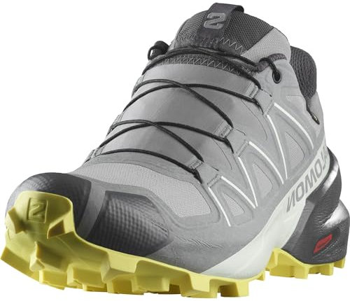 Salomon Speedcross Gore-tex, Chaussures de trail running Femme, Sharkskin Clearly Aqua Sunny Lime, 40 EU