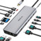 Dell Surface HP USB C Docking Station - 2x 4K HDMI DisplayPort, Dual Monitor Adapter, RJ45, 5x USB C/A, Audio, SD/TF, 10Gbps Data Transfer