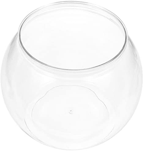OSALADI Fish Tank Round Lotus Pot Fish Keeper Station Globe Flower Vase Round Vase Drink Bowl Transparent Fish Bowl Glass Bubble Bowl Small Fish Bowl Micro Water Tank Plastic Hydroponics